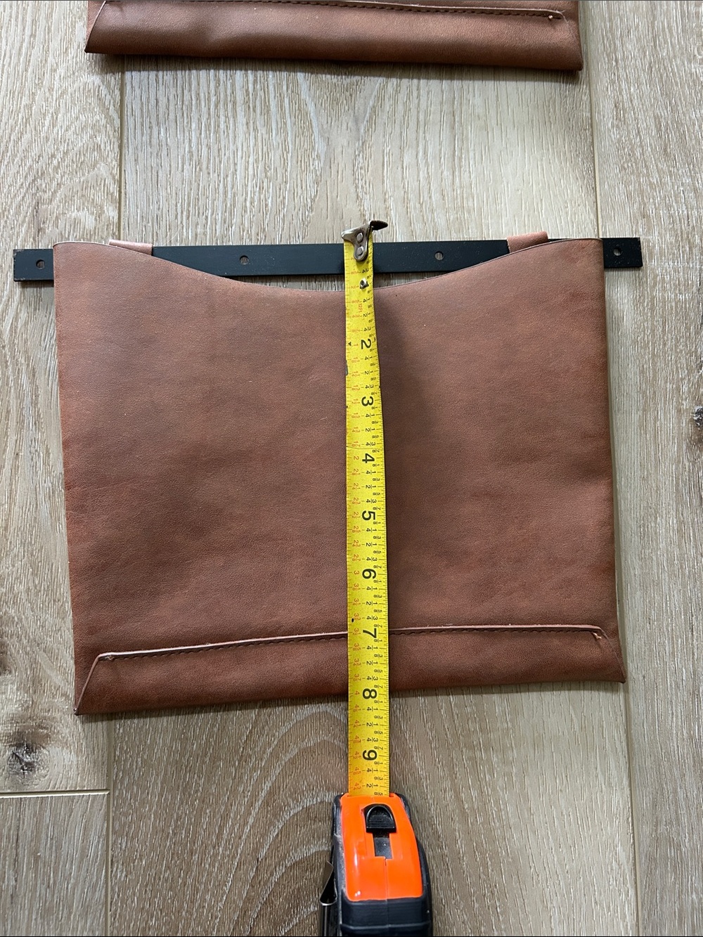 Leather Organizer Pouch - Brown - Picture 3 of 5